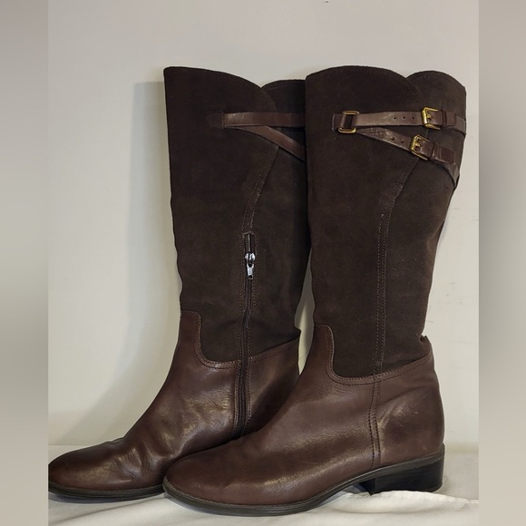 Ralph Lauren Shoes - Ralph Lauren Brown Over the Knee Boots
